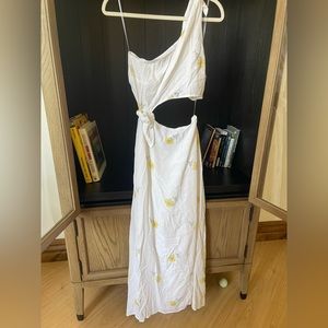 american eagle white floral dress!